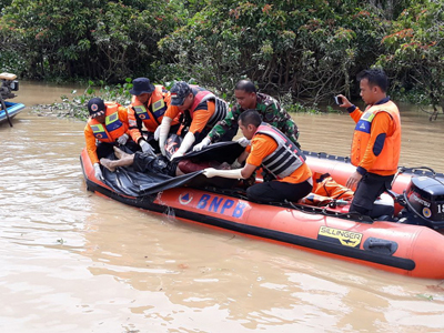 Warga Tempuling yang Tenggelam di Sungai Indragiri Ditemukan